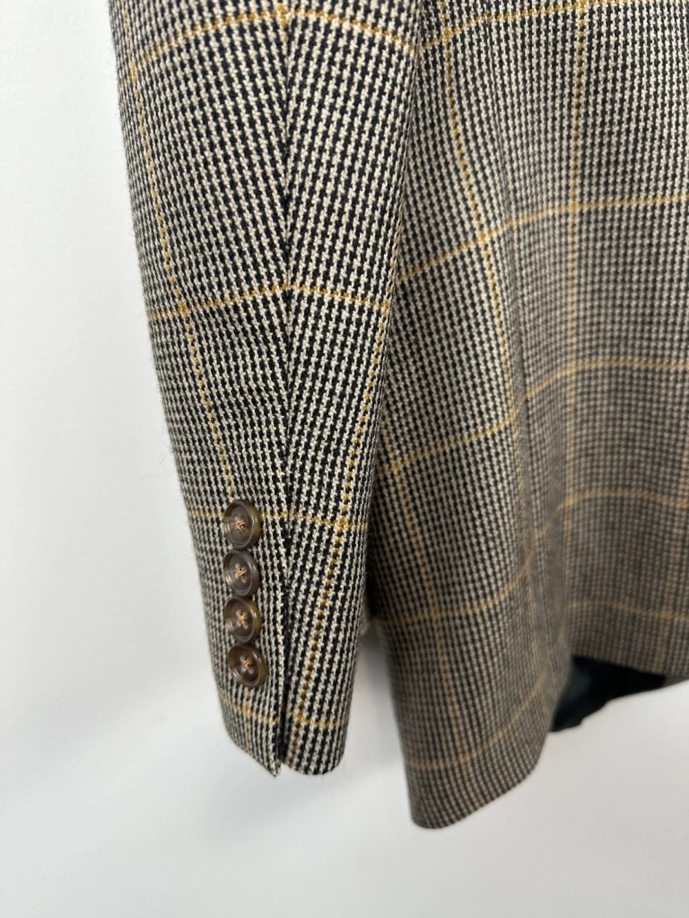 Lauren Ralph Lauren Men’s Wool Houndstooth Plaid Blazer Sport Coat 42R